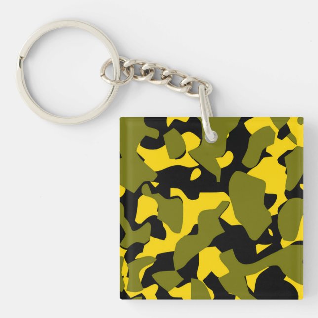 Golden Shadow Camo Key Ring (Front)