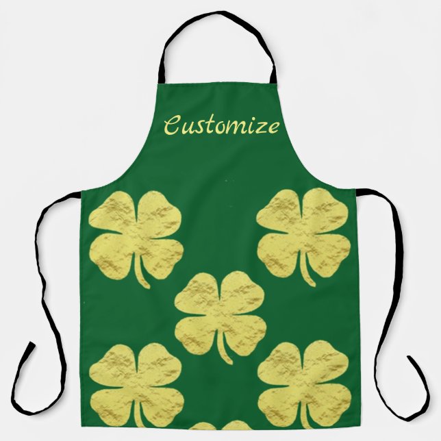 Golden Shamrocks Thunder_Cove Apron (Front)