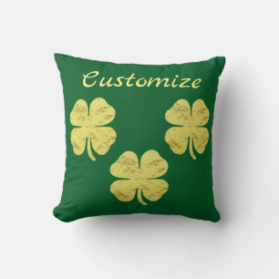 Golden Shamrocks Thunder_Cove Cushion
