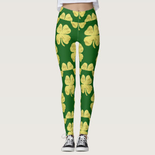 Golden Shamrocks Thunder_Cove Leggings