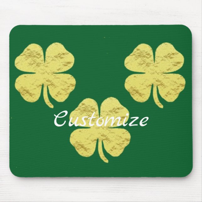Golden Shamrocks Thunder_Cove Mouse Pad (Front)