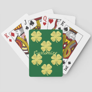 Golden Shamrocks Thunder_Cove Playing Cards
