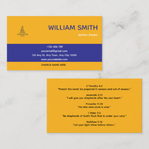 Golden Shepherd Pastor Business Card