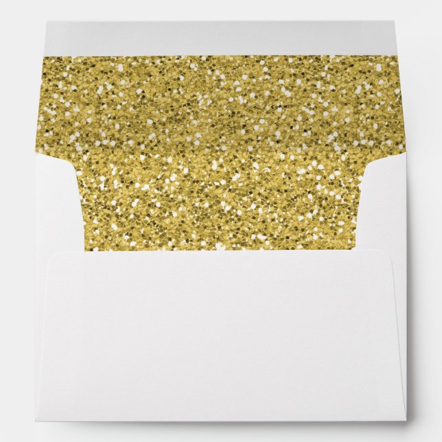 Golden Shimmer Glitter Envelopes (Back (Bottom))