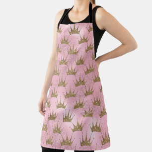 Golden Shining Crown Apron