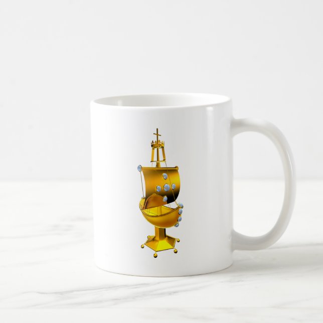 golden ship coffee mug (Right)