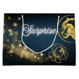 Golden Shooting Star Surprise Large Gift Bag
