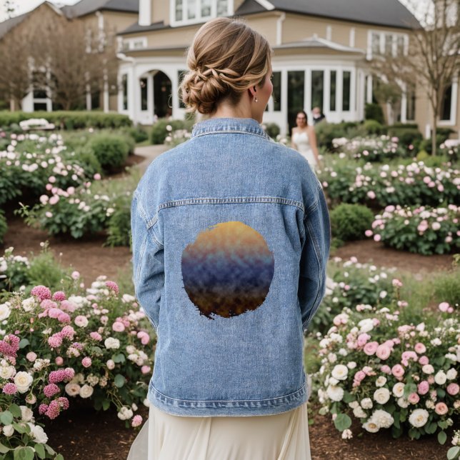 Golden Shoreline Denim Jacket (Wedding Back)