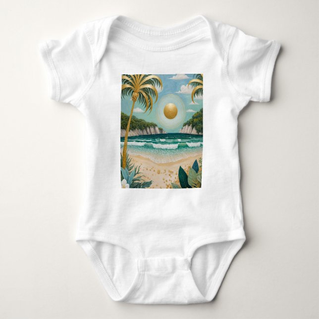 Golden Shores Baby Bodysuit (Front)