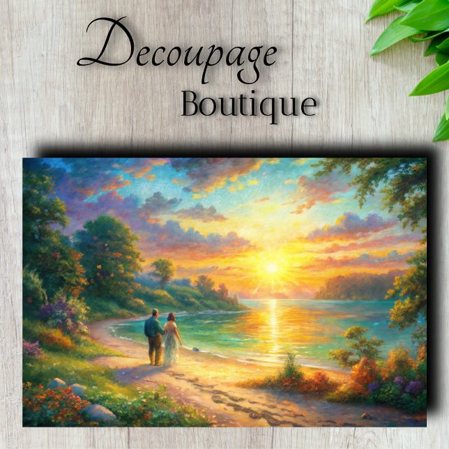 Golden Shores Decoupage Tissue Paper (Golden Shores Decoupage Tissue Paper)