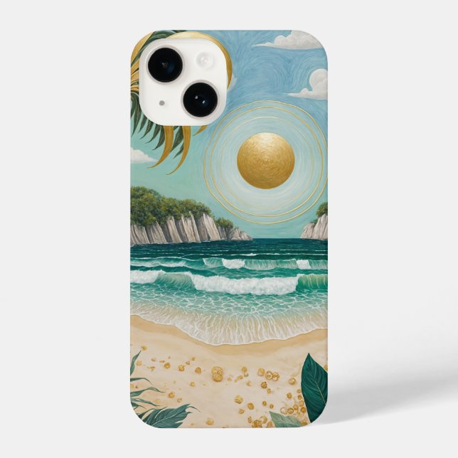 Golden Shores iPhone Case (Back)