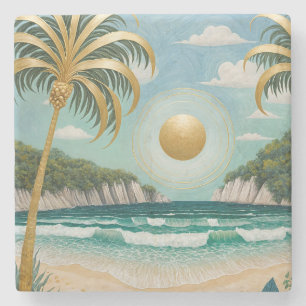 Golden Shores Stone Coaster