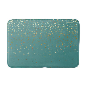Golden shower of Stars  Bath Mat