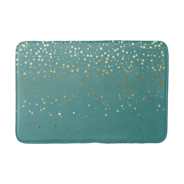 Golden shower of Stars  Bath Mat (Front)