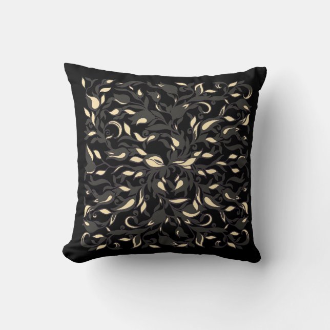 Golden Shower Reversible Throw Pillow (Front)