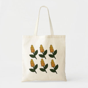 Golden Shrimp Plant Flower Floral Tote Bag