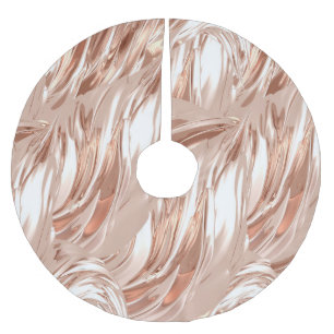 Golden silk cloth: 3D metallic texture. Brushed Polyester Tree Skirt
