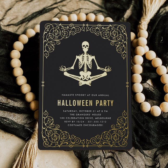 Golden Skeleton Halloween Party (Creator Uploaded)
