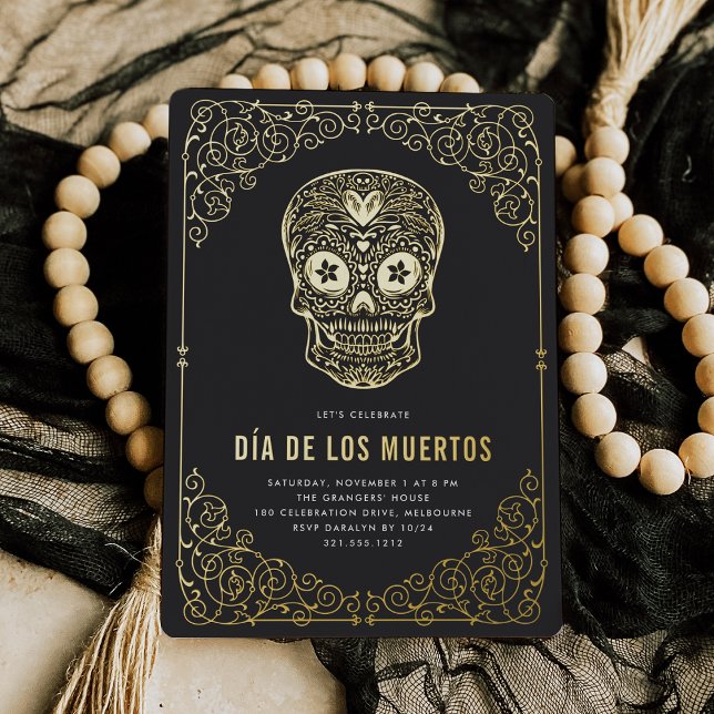 Golden Skull Dia de los Muertos Party (Creator Uploaded)