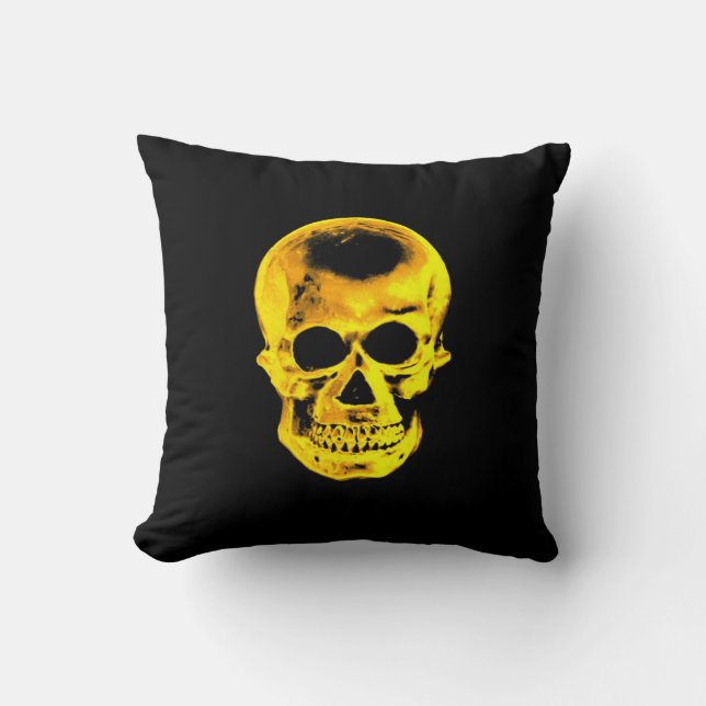 Golden Skull Pillow (Front)