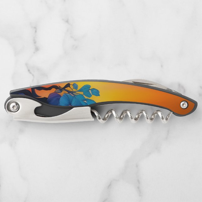 Golden Sky, purple blue leaves Corkscrew (Front)