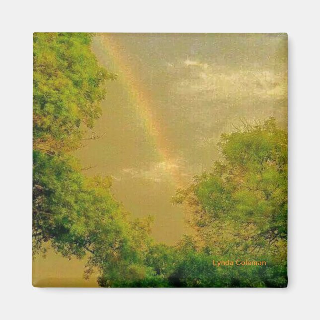 Golden Sky Rainbow Magnet (Front)