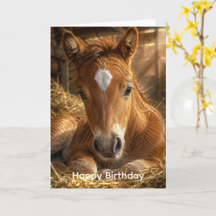 Golden Slumber gentle Foal Card