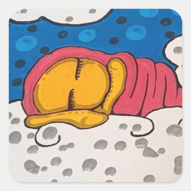 Golden Slumbers Square Sticker (Front)