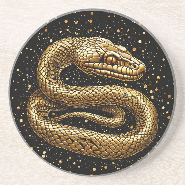 Golden snake coaster (Front)