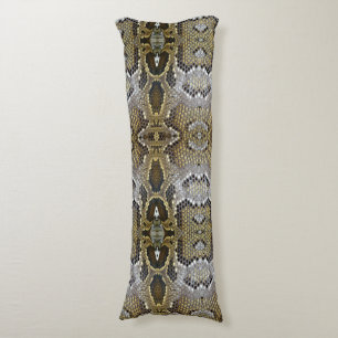 Golden snake skin pattern body cushion