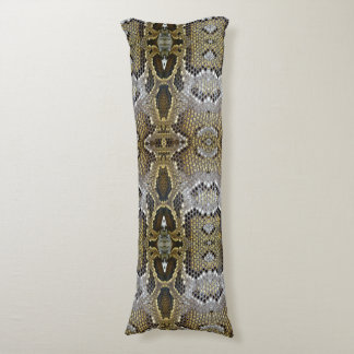 Golden snake skin pattern body cushion
