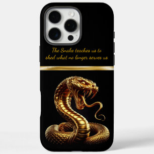 Golden snake symbolises fortune in New Year 2025 iPhone 16 Pro Max Case