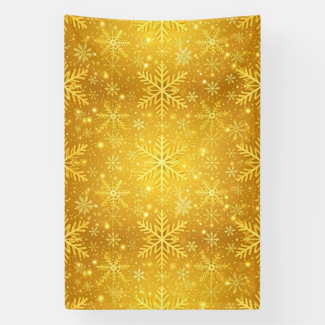 Golden Snow Banner (Vertical)