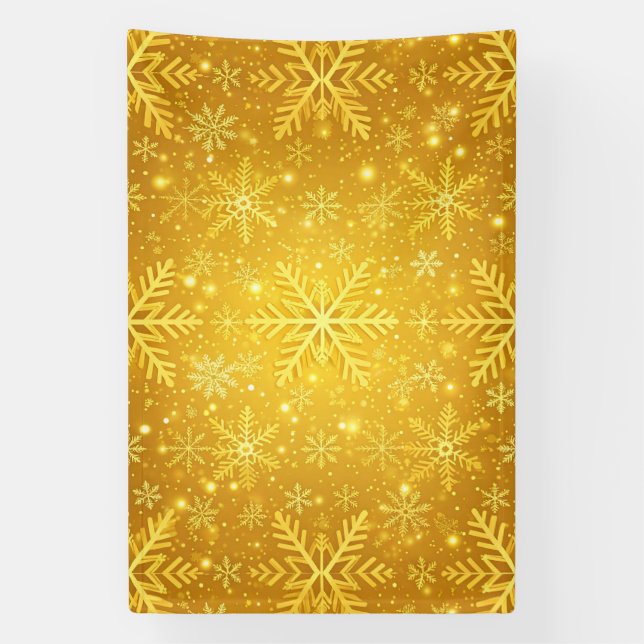 Golden Snow Banner (Vertical)