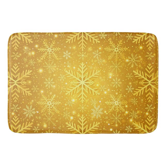 Golden Snow Bath Mat (Front)
