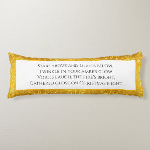 Golden Snow Body Cushion