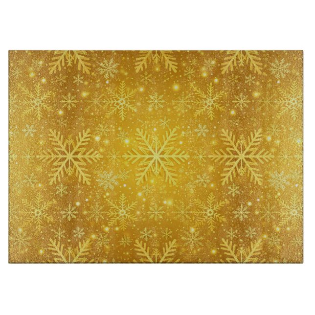 Golden Snow Cutting Board (Front)