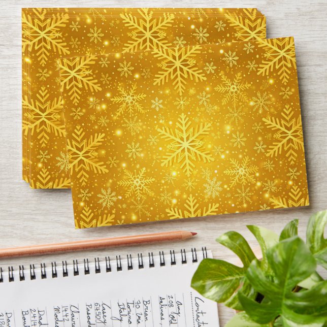 Golden Snow Envelope (Stacked)