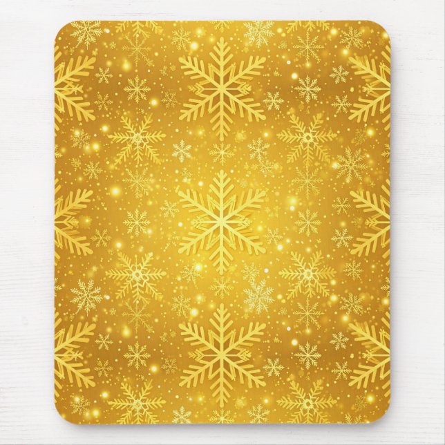 Golden Snow Mouse Pad (Front)