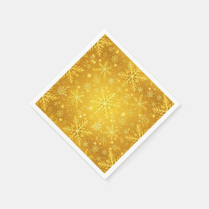 Golden Snow Napkin