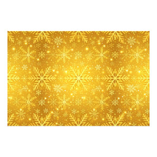 Golden Snow Photo Print
