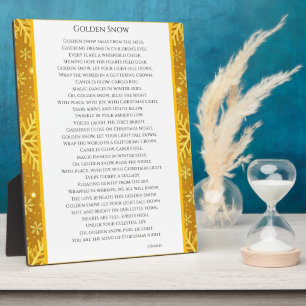 Golden Snow Plaque