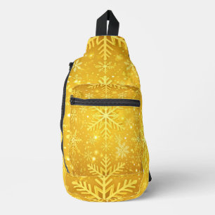 Golden Snow Sling Bag