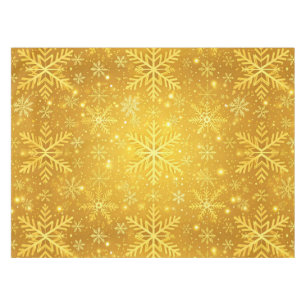 Golden Snow Tablecloth