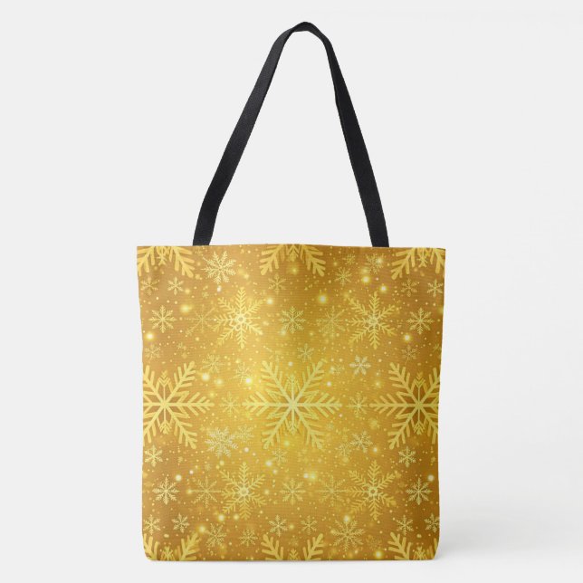 Golden Snow Tote Bag (Front)