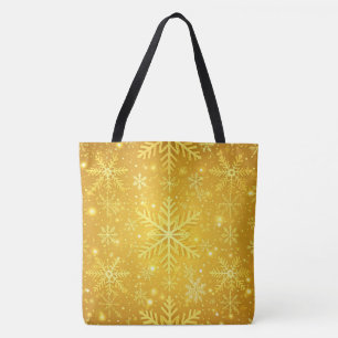 Golden Snow Tote Bag