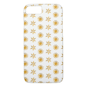 Golden snowflakes Apple iPhone 8/7, Barely There iPhone 8/7 Case