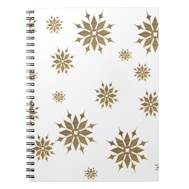 Golden snowflakes notebook (Front)