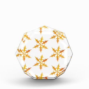 Golden Snowflakes Photo Block