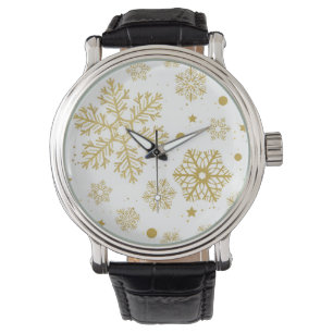 Golden snowflakes watch